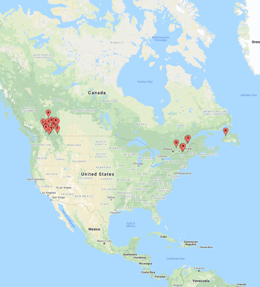 Canadian Ski Resorts