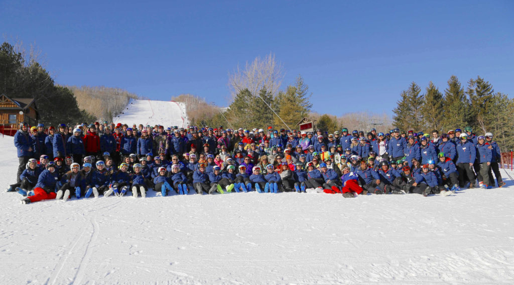 A sunny ski day