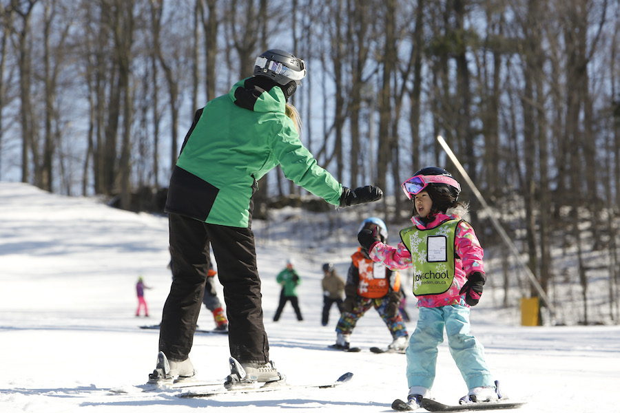 Ski lesson with built in fun, safety and ski improvement