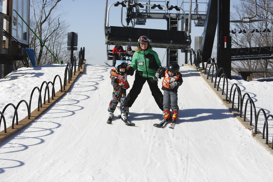 Have a ski instructor help you off the chairlift